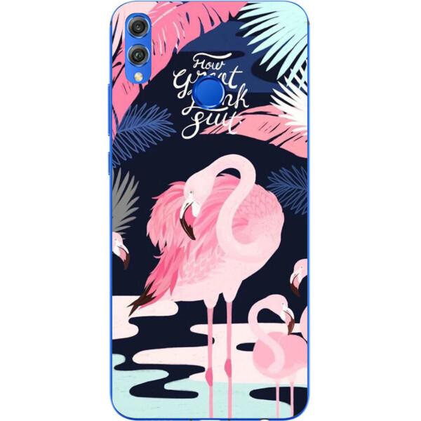 

Бампер силиконовый чехол Amstel для Huawei Y9 2019 с картинкой Фламинго