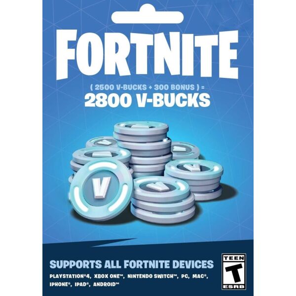 

Fortnite 2800 В-баксов 2500 + 300 V-BUCKS Xbox One