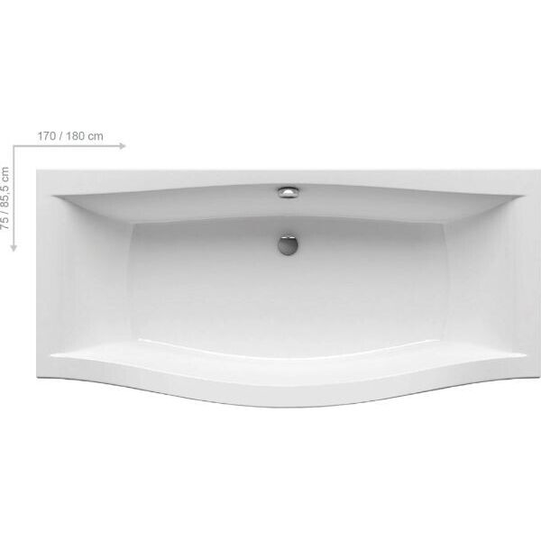 

Ванна акриловая Ravak Magnolia 180x75 C601000000