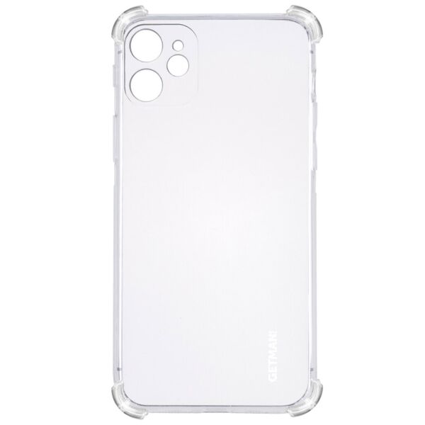 

Противоударный Защитный Термополиуретановый Чехол - Накладка GETMAN Ease logo для Apple iPhone 11 (6.1") с Усиленными Углами / Минималистичный / Transparent / Прозрачный
