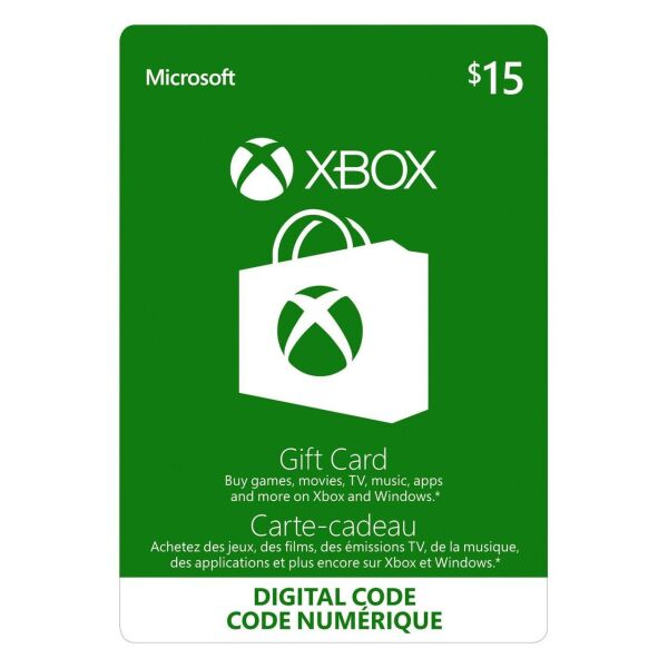 

Электронный код Xbox Live / Gift Card пополнение бумажника счета своего аккаунта на сумму 15 usd US-регион