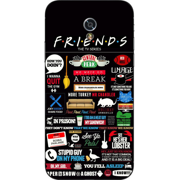 

Бампер силиконовый чехол Amstel для ZTE Blade V7 с картинкой Стикеры Friends