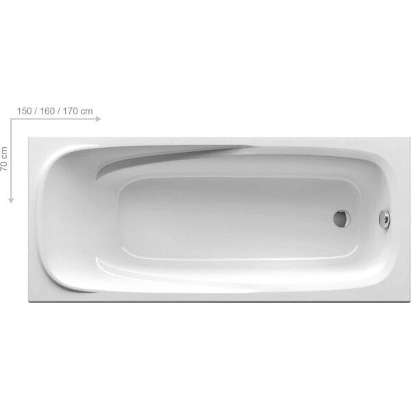 

Ванна акриловая Ravak Vanda II 170x70 CP21000000