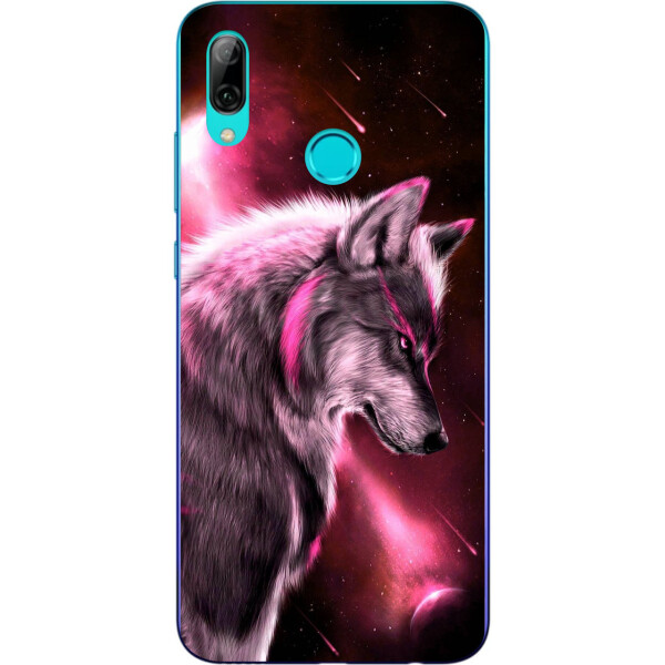 

Силиконовый чехол бампер Amstel для Huawei P Smart Plus с картинкой Волк