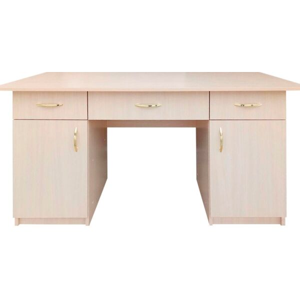 

Стол письменный Феникс NEW двухтумбовый (ширина 1700) МАКСИ-МЕбель Дуб молочный (10222)