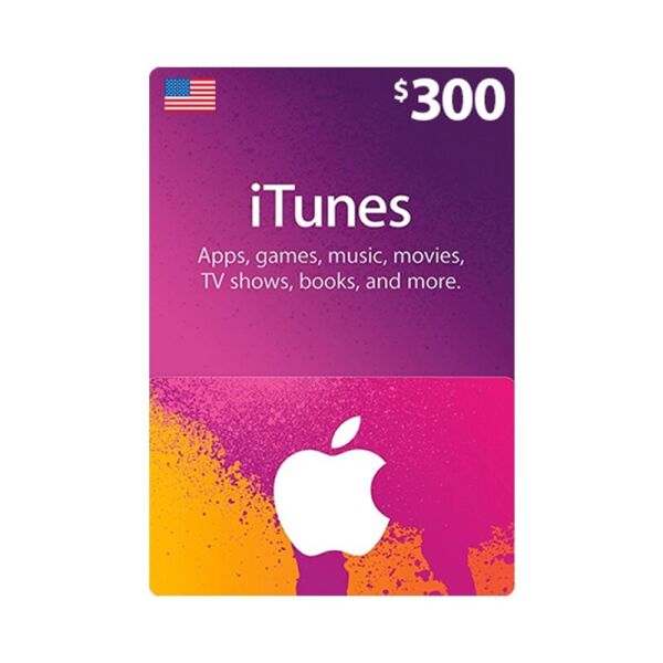 

Подарочная карта iTunes Apple / App Store Gift Card 300 usd US-регион
