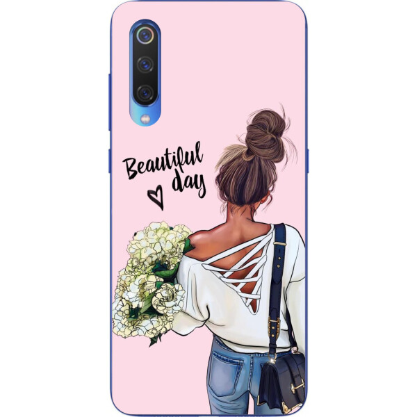 

Чехол силиконовый Amstel для Xiaomi Mi 9 SE с картинкой Девушка с букетом