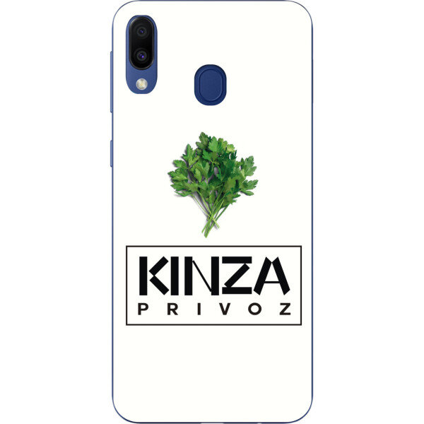 

Антибрендовый силиконовый чехол Amstel для Samsung Galaxy A20 2019 A205F с картинкой Kinza Privoz