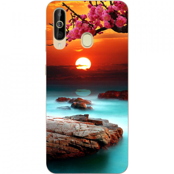 

Силиконовый чехол бампер Amstel для Samsung A60 2019 Galaxy A6060 с картинкой Красивый закат