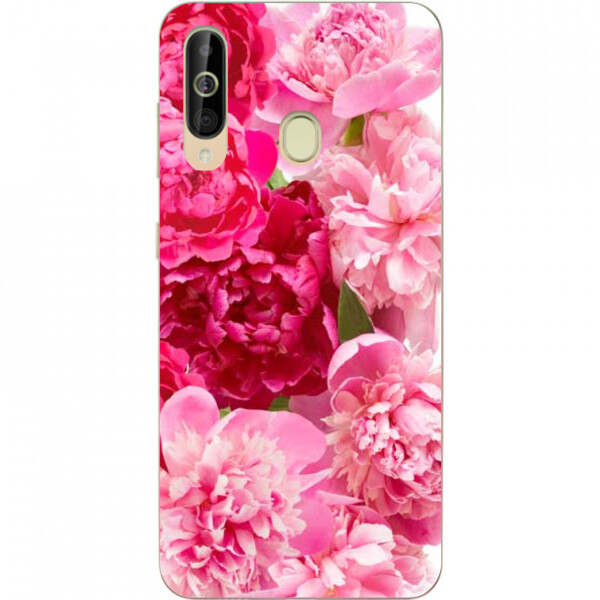 

Силиконовый чехол бампер Amstel для Samsung A60 2019 Galaxy A6060 с картинкой Пионы