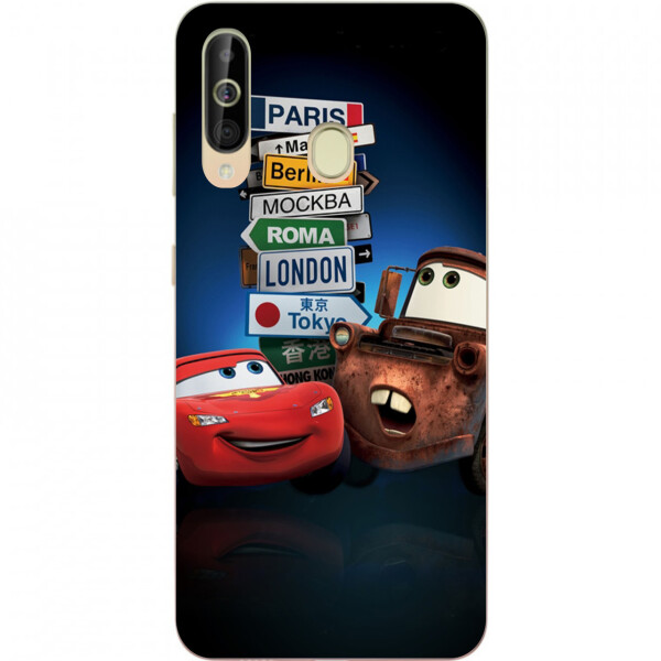 

Силиконовый чехол бампер Amstel для Samsung A60 2019 Galaxy A6060 с картинкой Тачки