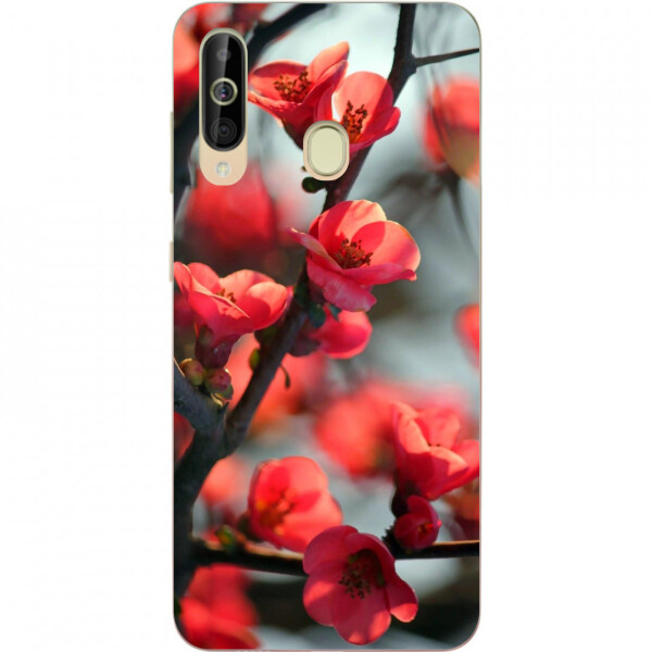 

Силиконовый чехол бампер Amstel для Samsung A60 2019 Galaxy A6060 с картинкой Сакура