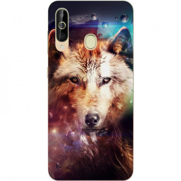 

Чехол силиконовый Amstel для Samsung A60 2019 Galaxy A6060 с картинкой Космический волк
