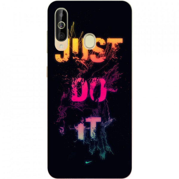 

Бампер силиконовый чехол Amstel для Samsung A60 2019 Galaxy A6060 с картинкой Надпись