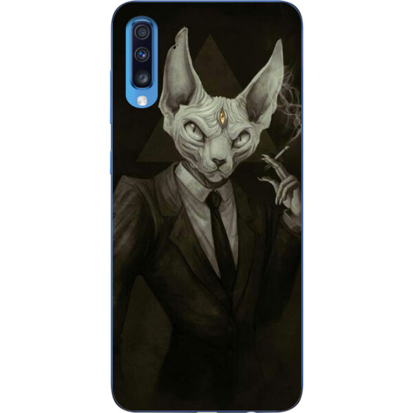 

Силиконовый чехол Amstel с рисунком для Samsung A70 2019 Galaxy A705F Кот в костюме
