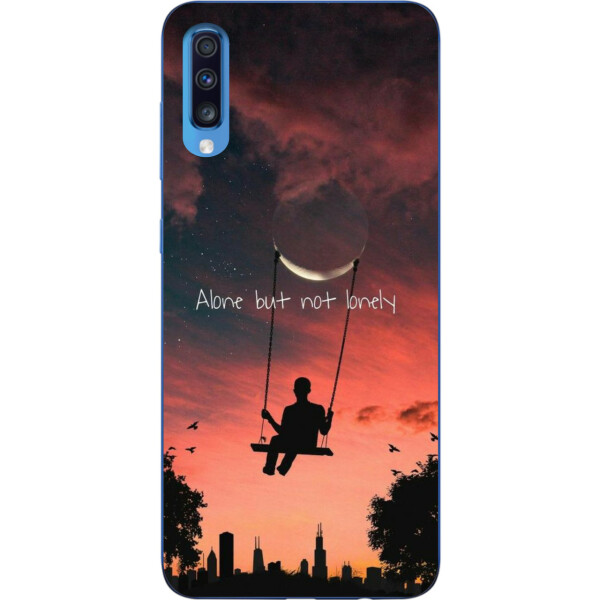 

Чехол силиконовый Amstel для Samsung A70 2019 Galaxy A705F с картинкой Надпись