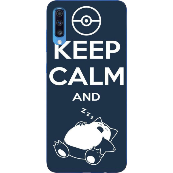 

Чехол силиконовый Amstel для Samsung A70 2019 Galaxy A705F с картинкой Спящий кот