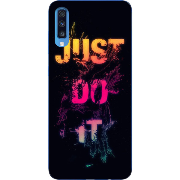 

Бампер силиконовый чехол Amstel для Samsung A70 2019 Galaxy A705F с картинкой Just do it