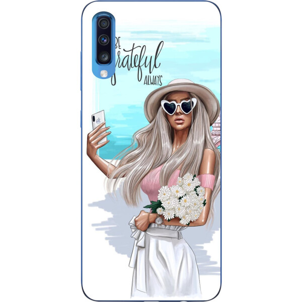 

Бампер силиконовый чехол Amstel для Samsung A70 2019 Galaxy A705F с картинкой Селфи