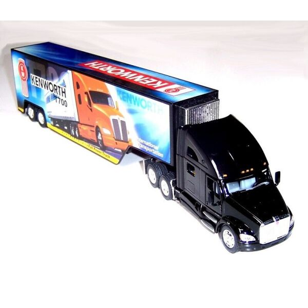 

Машинка трейлер метал 1:68 32,5 см черная Kinsmart