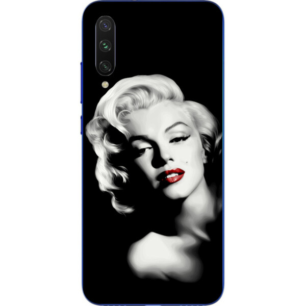 

Бампер силиконовый чехол Amstel для Xiaomi Mi A3 с картинкой Монро на черном фоне