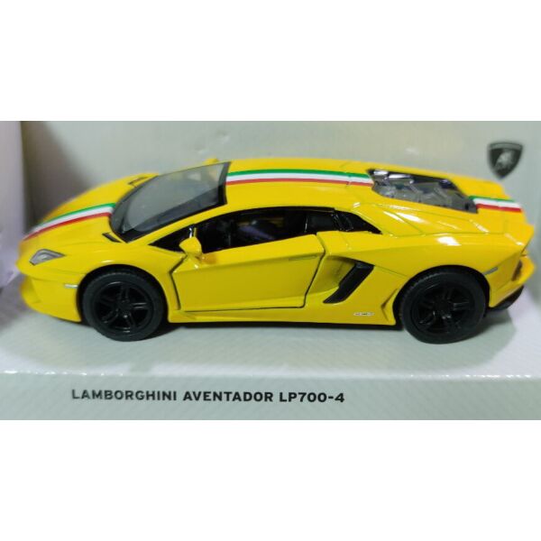 

Детская машинка Lamborghini LP700-4 метал 1:36 желтый с полоской