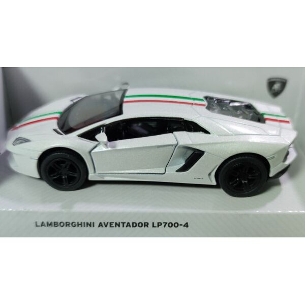 

Детская машинка Lamborghini LP700-4 метал 1:36 белый с полоской