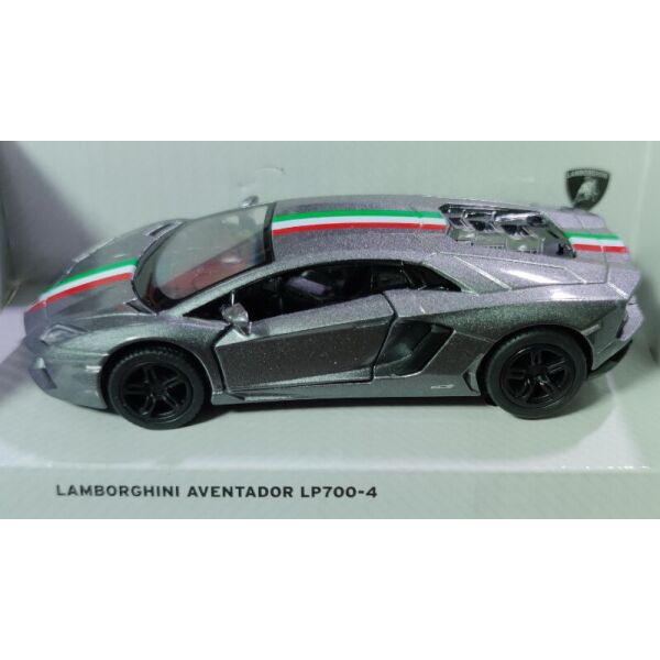 

Детская машинка Lamborghini LP700-4 метал 1:36 серый с полоской