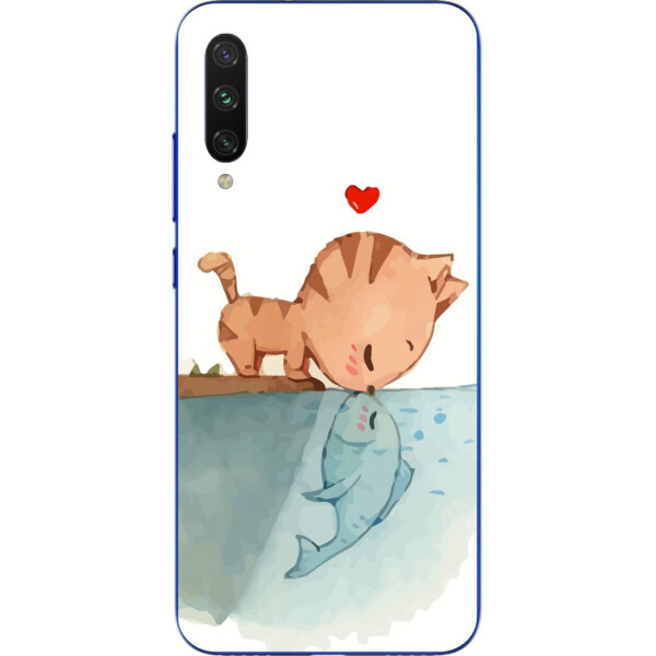 

Силиконовый чехол Amstel для Xiaomi Mi A3 Lite с картинкой Поцелуй кота