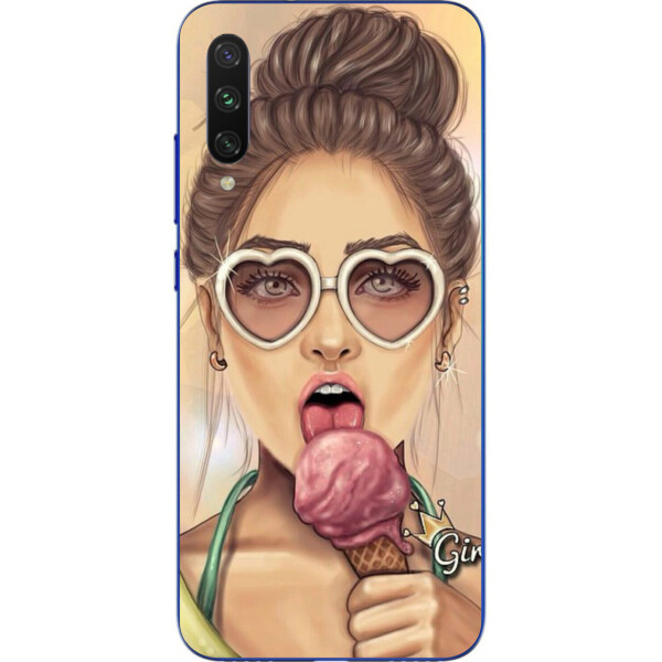 

Бампер силиконовый чехол Amstel для Xiaomi Mi A3 Lite с картинкой Девушка с мороженным