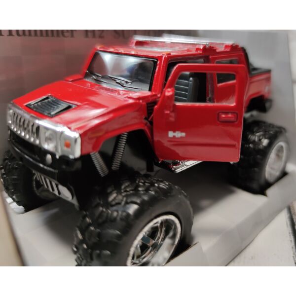 

Машинка Hummer H2 SUT 1:40 Off road метал большие колеса красная