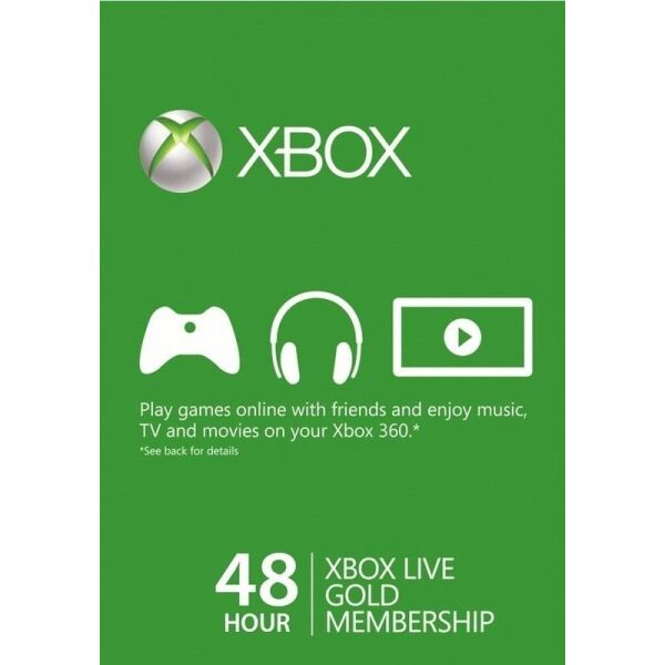 

Электронный код (Подписка) Xbox Live Gold - 48 часов 2 дня Xbox 360/One/Series для всех регионов и стран