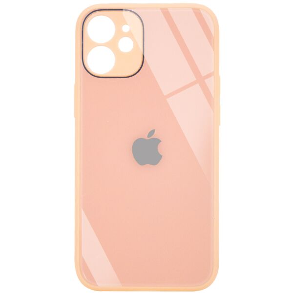 

Противоударный Защитный Термополиуретановый Чехол - Накладка Epik GLOSSY Logo Full Camera opp для Apple iPhone 12 mini (5.4") со Стеклянной Поверхностью / + Усиленная Защита Камеры / Глянцевый / Персиковый