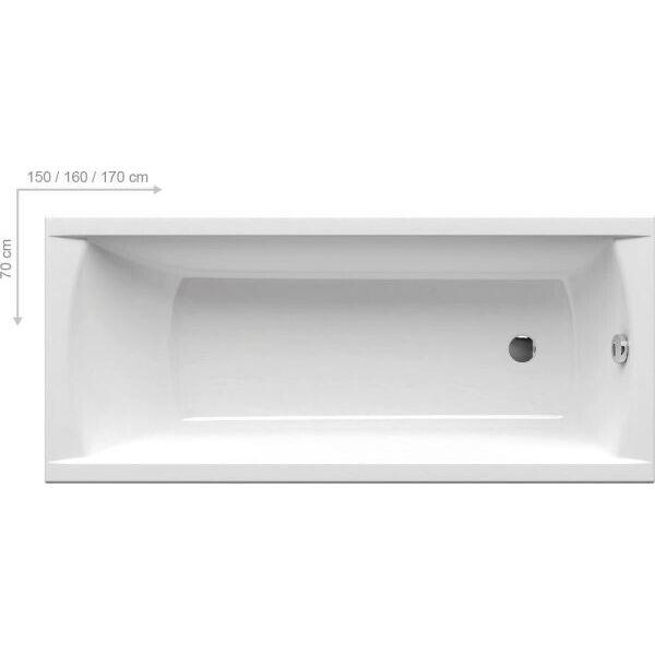 

Ванна акриловая Ravak Classic 160x70 C531000000
