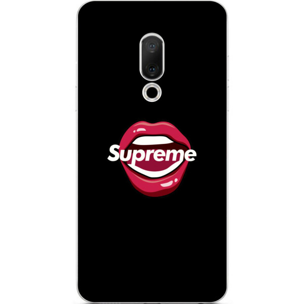 

Силиконовый чехол бампер Amstel для Meizu 15 Plus с картинкой Губы Supreme