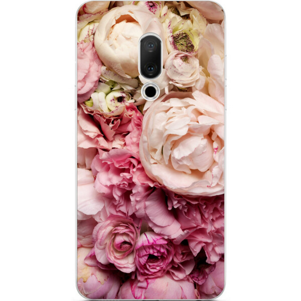 

Силиконовый чехол бампер Amstel для Meizu 15 Plus с картинкой Пионы
