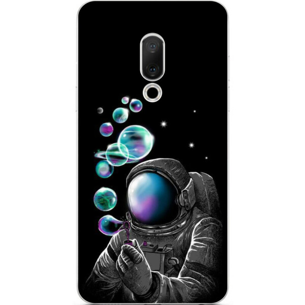 

Бампер силиконовый чехол Amstel для Meizu 15 Plus с картинкой Космонавт и планеты