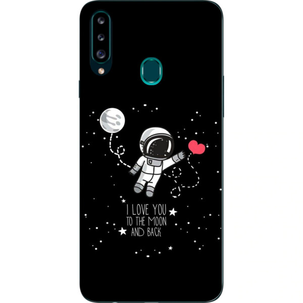 

Силиконовый чехол Amstel с рисунком для Samsung A20s Galaxy A207F Любовь до луны и назад