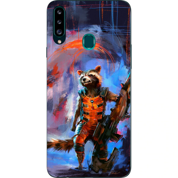 

Силиконовый чехол Amstel для Samsung A20s Galaxy A207F с картинкой Енот Ракета