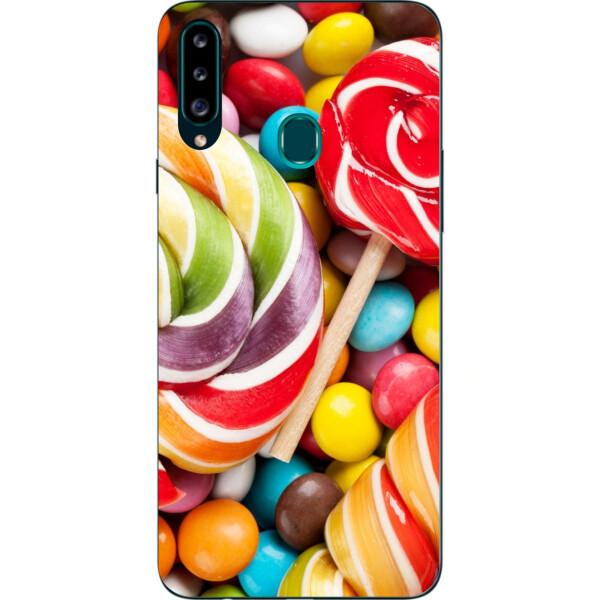 

Силиконовый чехол бампер Amstel для Samsung A20s Galaxy A207F с картинкой Конфеты