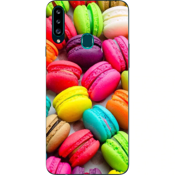 

Силиконовый чехол бампер Amstel для Samsung A20s Galaxy A207F с картинкой Макаруны