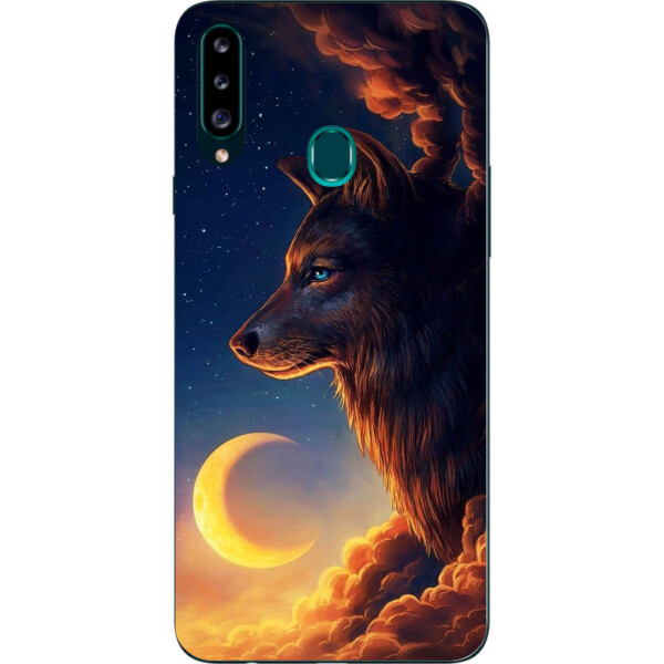 

Чехол силиконовый Amstel для Samsung A20s Galaxy A207F с картинкой Луна и волк