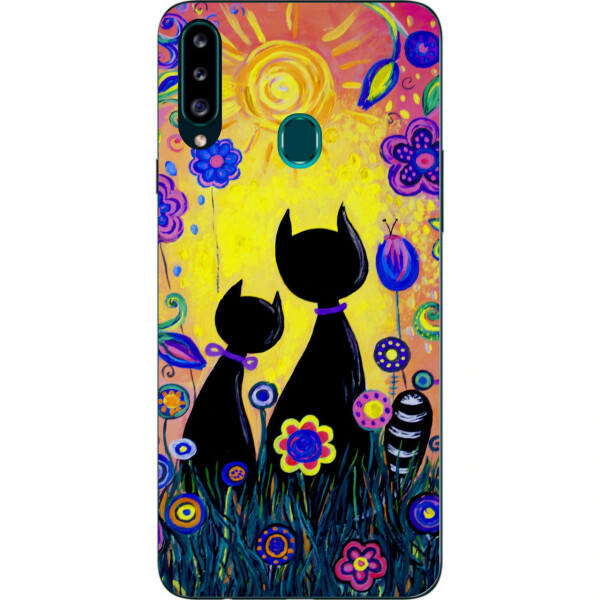 

Чехол силиконовый Amstel для Samsung A20s Galaxy A207F с картинкой Котики