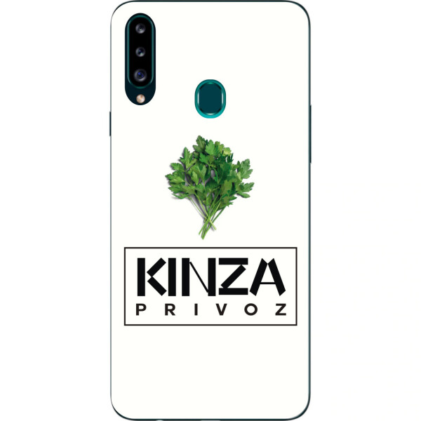 

Антибрендовый силиконовый чехол Amstel для Samsung A20s Galaxy A207F с картинкой Kinza privoz