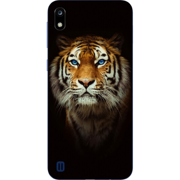 

Силиконовый чехол бампер Amstel для ZTE Blade A7 2019 с картинкой Тигр на черном фоне