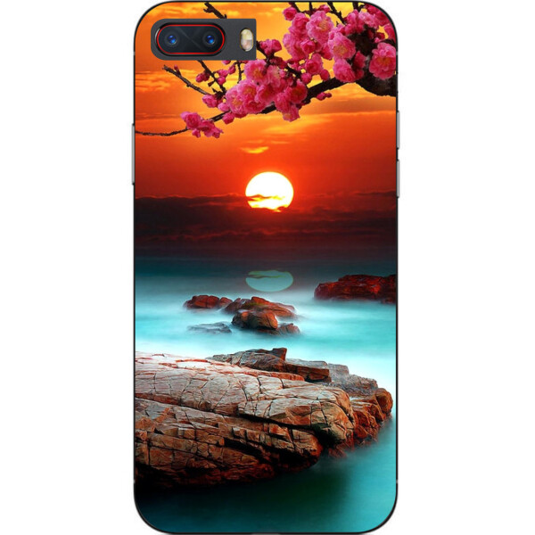 

Силиконовый чехол бампер Amstel для ZTE Nubia M2 с картинкой Красивый закат