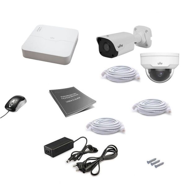 

Комплект IP видеонаблюдения Uniview 2MIX 4MEGA