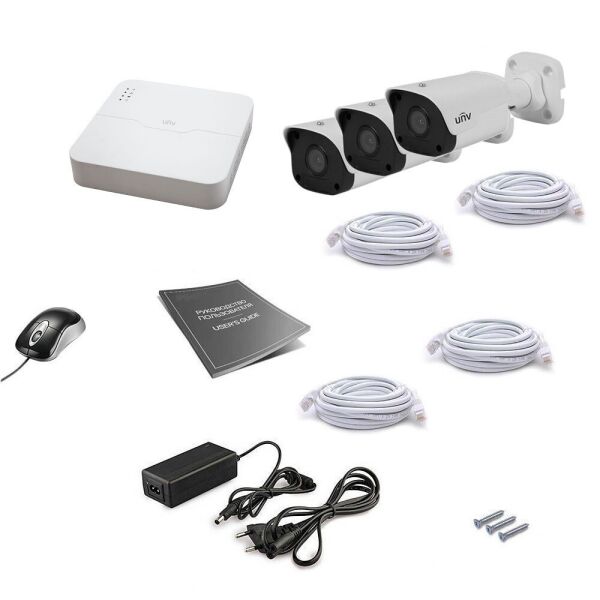

Комплект IP видеонаблюдения Uniview 3OUT 4MEGA