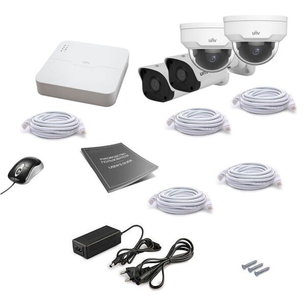

Комплект IP видеонаблюдения Uniview 4MIX 4MEGA