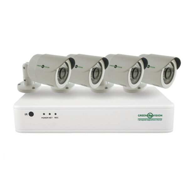 Комплект IP видеонаблюдения Green Vision GV-IP-K-S31/04 1080P
